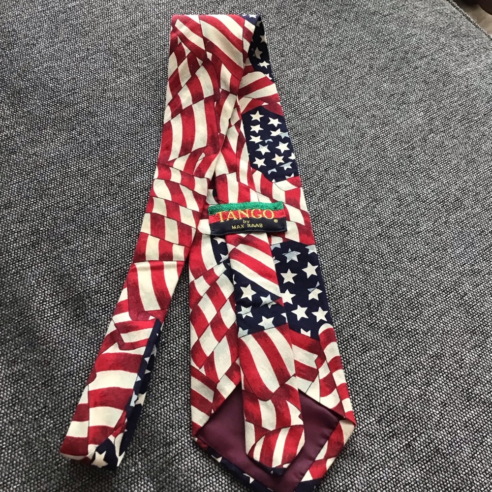 Tango American Flag Patriotic Tie Made in USA